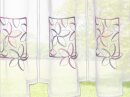 -10000328- Blumenbox HxB 40x115 cm Scheibengardine Stickerei Stangenduchzug Schlaufen Bitrogardine Küchenfenster
