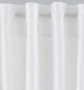 -2019037- Weiß HxB 225x140 cm Vorhang Verdeckte Schlaufen Cationic »JENA« Leinen Optik Meliert Gardinenband