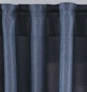 -2019037- Saphir Blau HxB 225x140 cm Vorhang Verdeckte Schlaufen Cationic »JENA« Leinen Optik Meliert Gardinenband