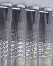 -20190340- Coral HxB 254x140 cm Gardine Voile »Sanremo« Landhaus-Stil Querstreifen einen Häkel Optik Netzstruktu