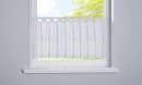 -20190341- Weiß HxB 45x150 cm Scheibengardine Voile »Sanremo« Landhaus-Stil Querstreifen einen Häkel Optik