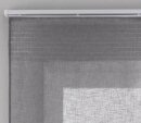 -20190342- Grau HxB 245x60 cm Flächenvorhang Voile »Sanremo« Landhaus-Stil Querstreifen einen Häkel Optik