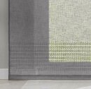 -20190342- Grau HxB 245x60 cm Flächenvorhang Voile »Sanremo« Landhaus-Stil Querstreifen einen Häkel Optik