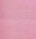 -85626N- Pink HxB 245x60 cm 2er Set Schiebegardinen Flächenvorhänge Butterfly Strass Vohänge Gardinen