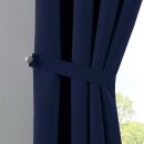 -201920600- Blau HxB 245x295 cm Vorhang Blickdicht »NewYork« Verdunkelungsvorhang Ösen Ökotex UV-Schutz