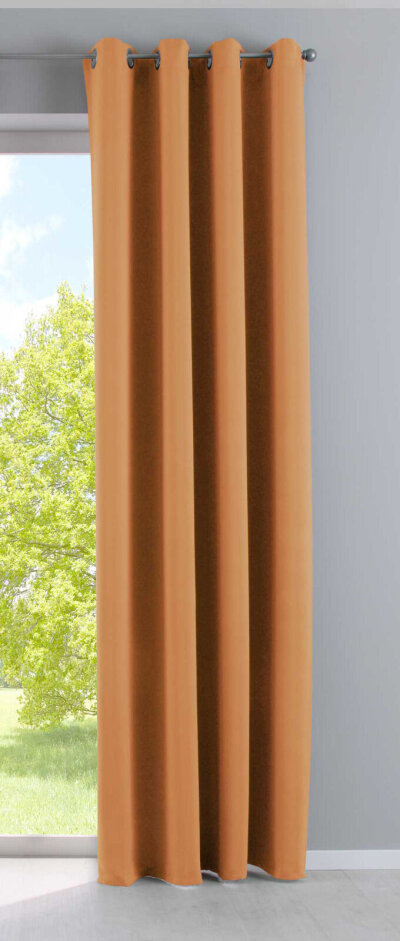 -201920600- Orange HxB 245x140 cm Vorhang Blickdicht »NewYork« Verdunkelungsvorhang Ösen Ökotex UV-Schutz