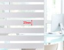 Klemmfix® -202016000- Fensterfolie selbsthaftend Sichtschutzfolie UV Schutz statische Haftung Folie Streifen (25mm) 67x200