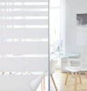 Klemmfix® -202016000- Fensterfolie selbsthaftend Sichtschutzfolie UV Schutz statische Haftung Folie Streifen 67x200
