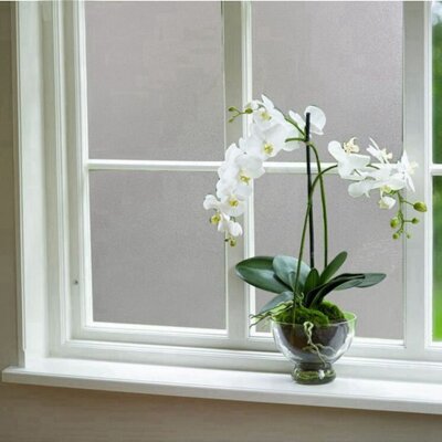 Klemmfix® -202016000- Fensterfolie selbsthaftend Sichtschutzfolie UV Schutz statische Haftung Folie Milchglas 116x200