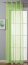 -20332-cn- Apfelgrün HxB 245x140 cm Ösenvorhang Transparent Gardine »Uni« Vorhang Stores Bleibandabschluß Wohnzimmer