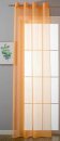 -20332-cn- Orange HxB 175x140 cm Ösenvorhang Transparent Gardine »Uni« Vorhang Stores Bleibandabschluß Wohnzimmer