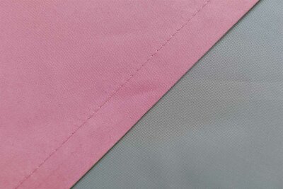 -20400N2- Pink HxB 245x140 cm 2er Set Vorhänge Schal Schlaufen »Berlin« Microsatin Blickdicht Kräuselband