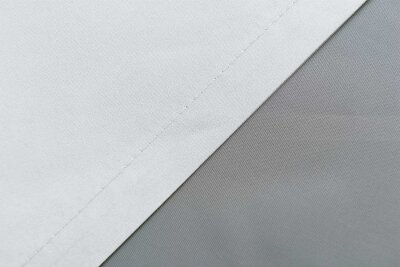 -20400N- Weiß HxB 245x140 cm 1er Set Vorhang Schal Schlaufen »Berlin« Microsatin Blickdicht Kräuselband