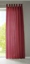 -20400N- Bordeaux HxB 175x140 cm 1er Set Vorhang Schal Schlaufen »Berlin« Microsatin Blickdicht Kräuselband