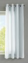-20405N- Weiß HxB 175x140 cm Vorhang Schal Ösen »Berlin« Schal Microsatin Blickdicht Lichtdurchlässig Uni