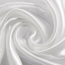 -61068-10- Weiß 150 cm Breit Stoff Deko Satin 10 Meter Blickdicht Weichfließend DIY Polyester