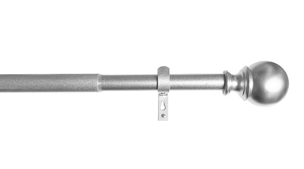 -2021191- Silber 170-335 cm Ausziehbare Gardinenstange »Köln« Ø22/25 mm Komplettset zum sofortigen Montieren