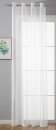 -20332-cn- Weiß HxB 145x140 cm Ösenvorhang Transparent Gardine »Uni« Vorhang Stores Bleibandabschluß Wohnzimmer