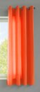 -20405N- Orange HxB 145x140 cm Vorhang Schal Ösen »Berlin« Schal Microsatin Blickdicht Lichtdurchlässig Uni
