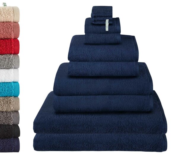 -2020100-1-2-3-4-10er-10er Set Waschlappen Handtuch Badetuch Saunatuch »Montreal« 100% Bio Baumwolle
