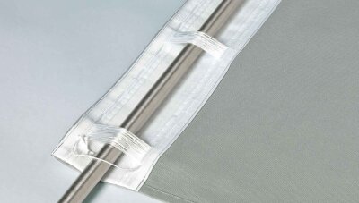 -2022600- Grau Multiband HxB 260x275 cm   1 Stück Vorhang Thermo00% Baumwolle 220gr./m² incl. Bügelband leicht kürzbar