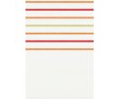 Dekoschal Gardine, mit Kräuselband, Farbe Orange und Rote Querstreifen, Halbtransparent, in verschiedenen Größen  HxB 245x130 cm