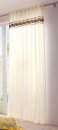 Dekoschal, Esprit Home, mit Kräuselband, Farbe Natur, Design Streifen Uni, Blickdicht, Waschbar, Maße HxB 175 x 140 cm