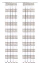 Gardine, mit Kr&auml;uselband, Farbe Gr&uuml;n, Aubergine, Design Querstreifen, Halbtransparent, Waschbar, Ma&szlig;e HxB 175x135 cm
