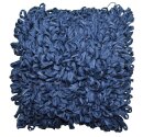 Kissenhülle Blau Stoff mit Reißverschluss ohne füllung 50x50 cm