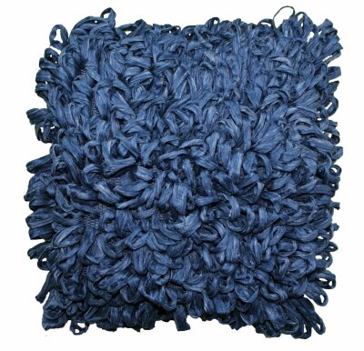 Kissenhülle Blau Stoff mit Reißverschluss ohne füllung 60x40 cm